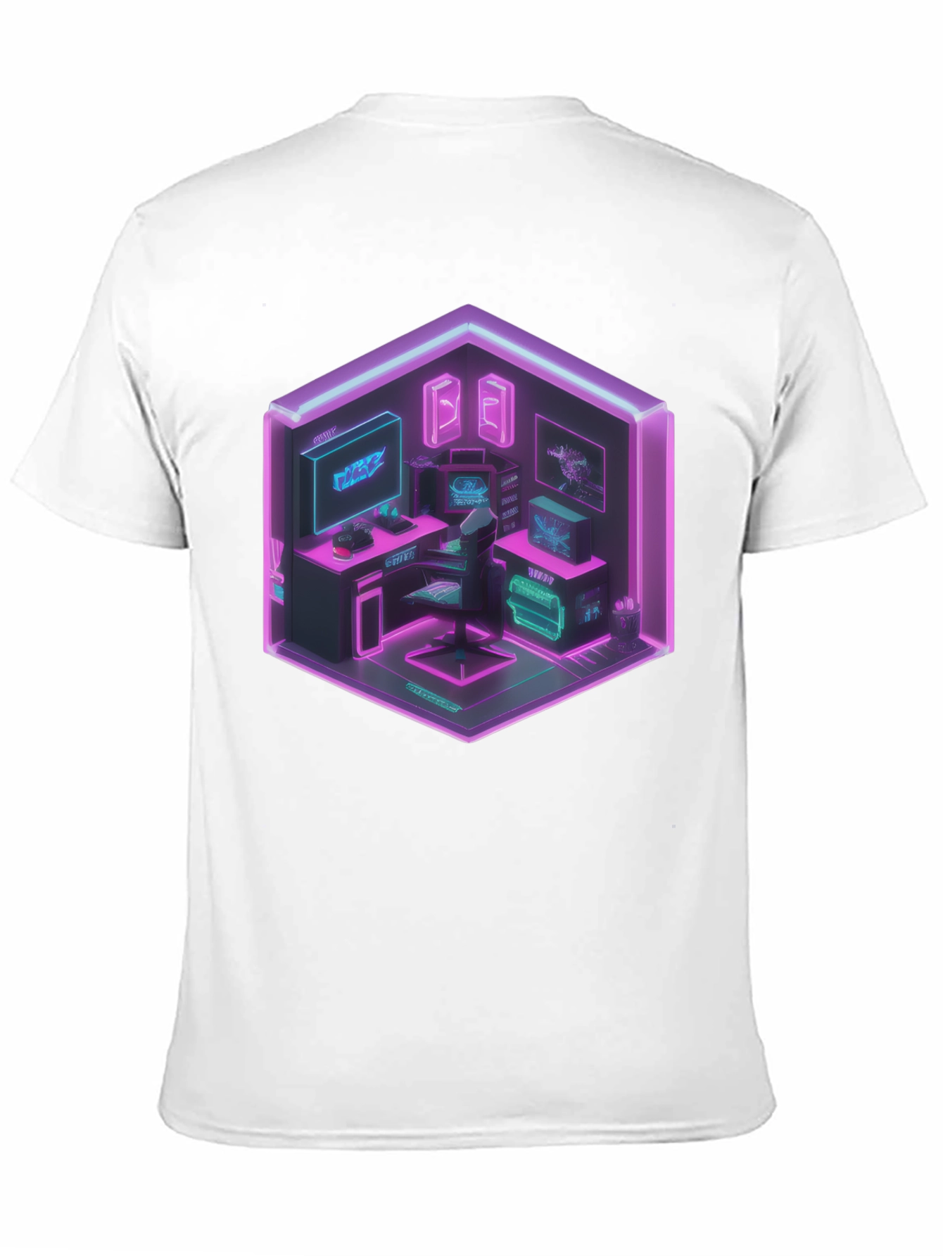 Cyberpunk Gaming Room T-Shirt