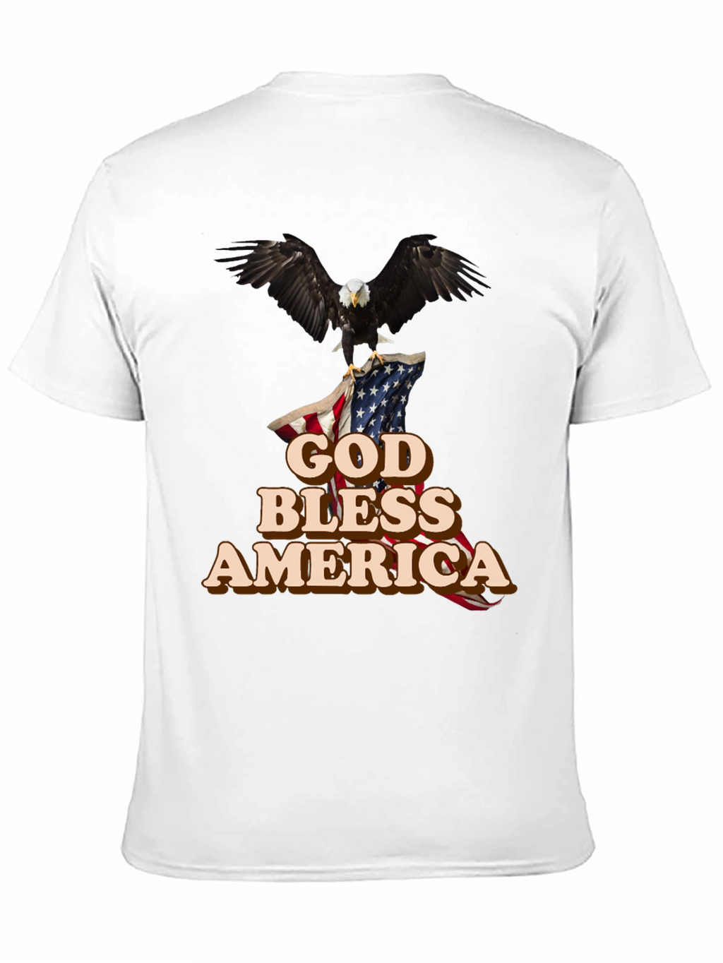 God Bless America T-Shirt Patriotic Eagle Design