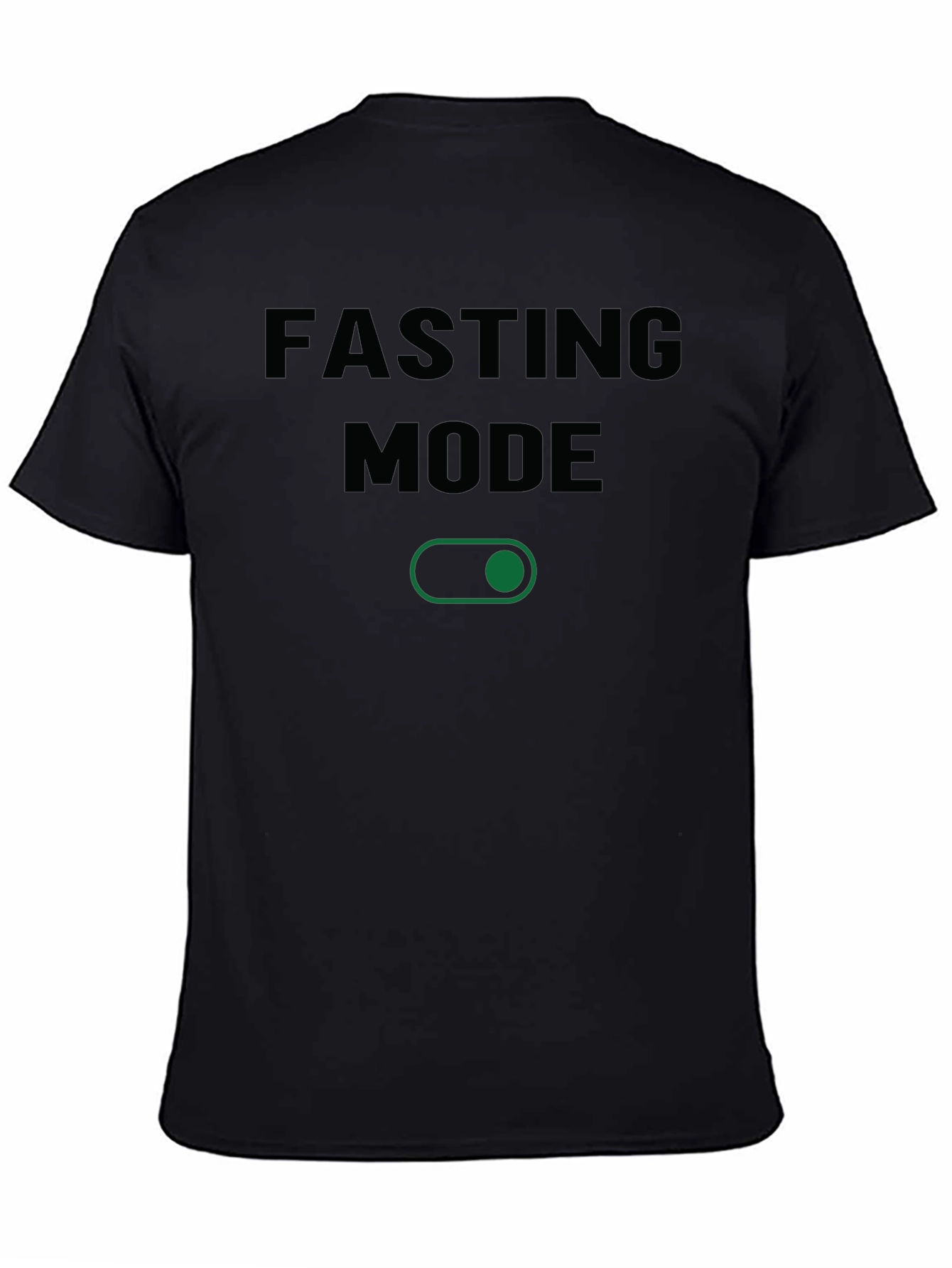 Fasting Mode Graphic Tee - Black Cotton