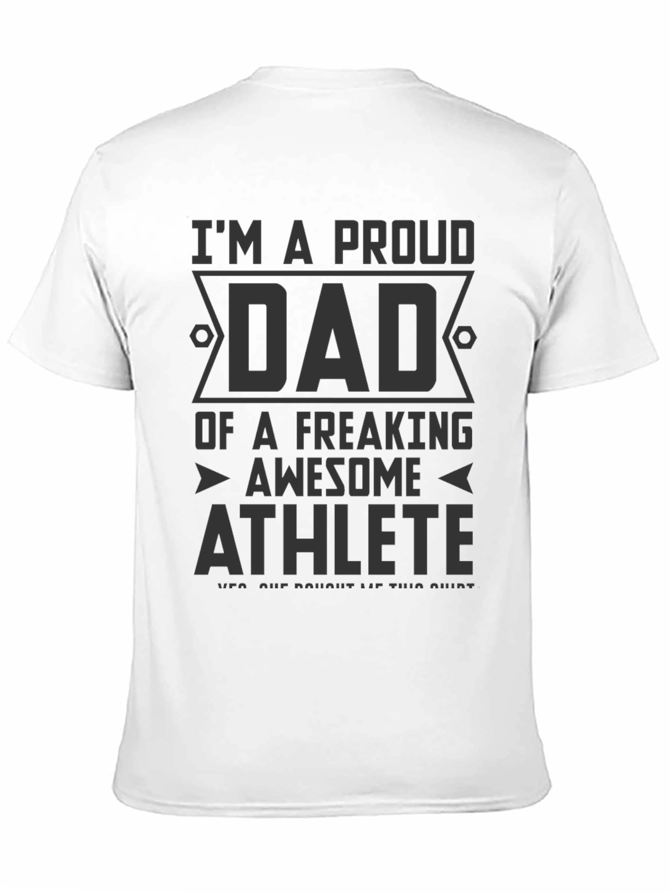 Proud Dad of Awesome Athlete Graphic T-Shirt