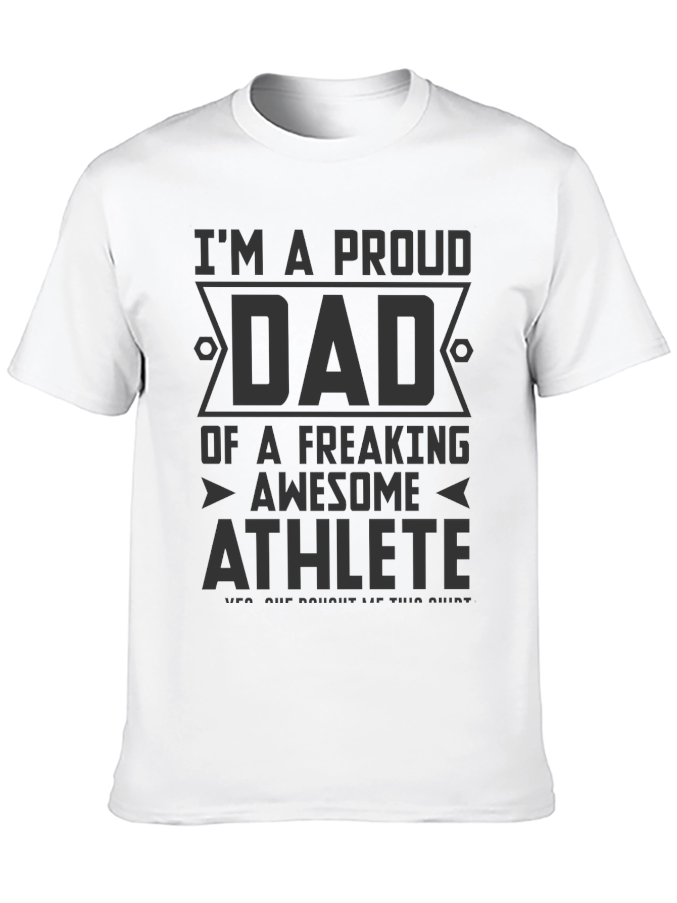 Proud Dad of Awesome Athlete Graphic T-Shirt