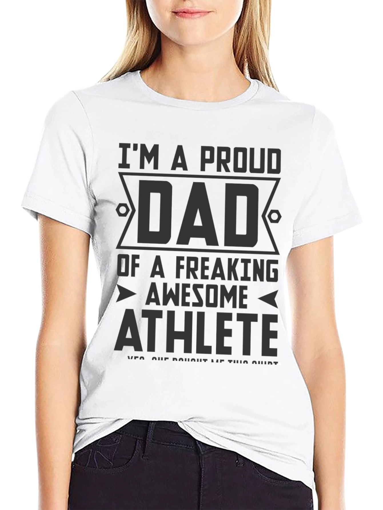 Proud Dad of Awesome Athlete Graphic T-Shirt