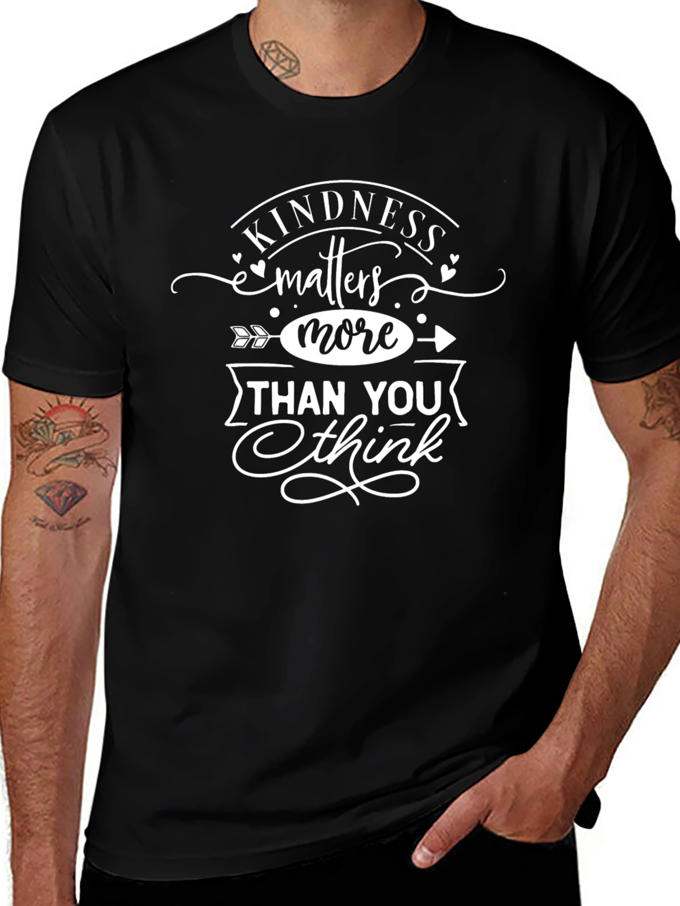 Kindness Matters More Black Graphic Tee
