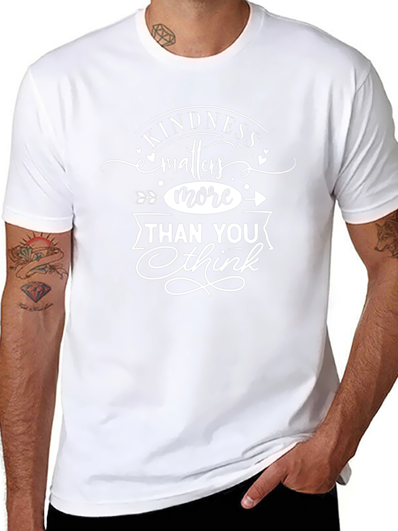 Kindness Matters More Black Graphic Tee