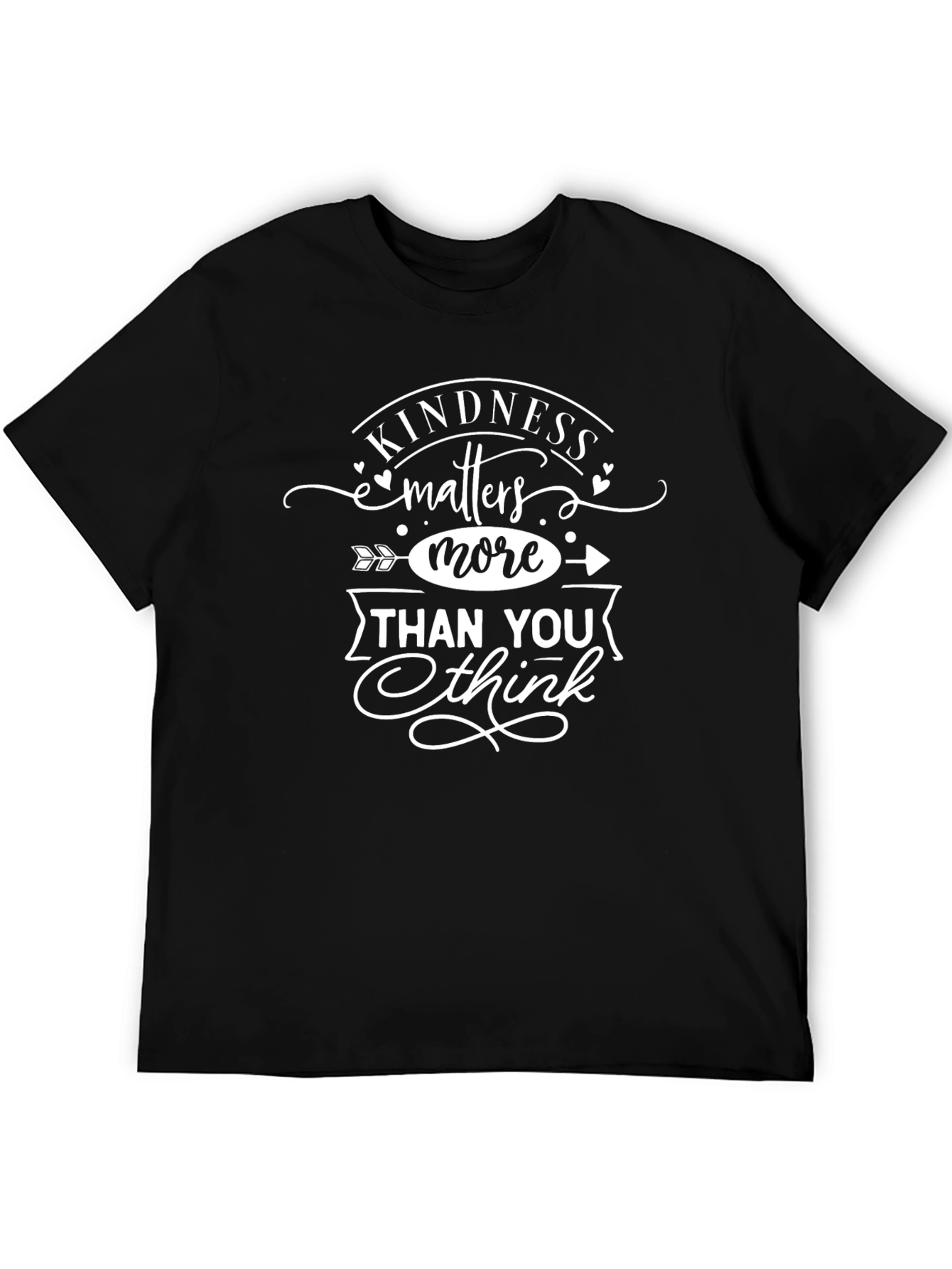 Kindness Matters More Black Graphic Tee