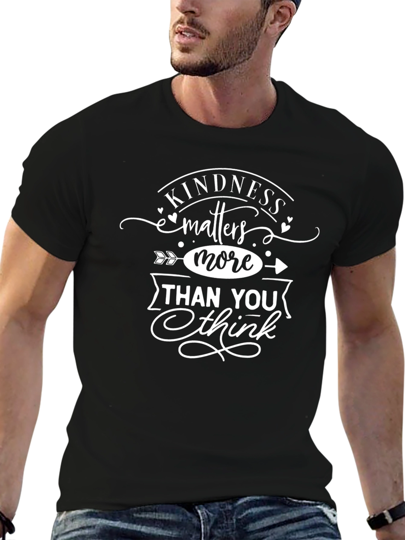 Kindness Matters More Black Graphic Tee