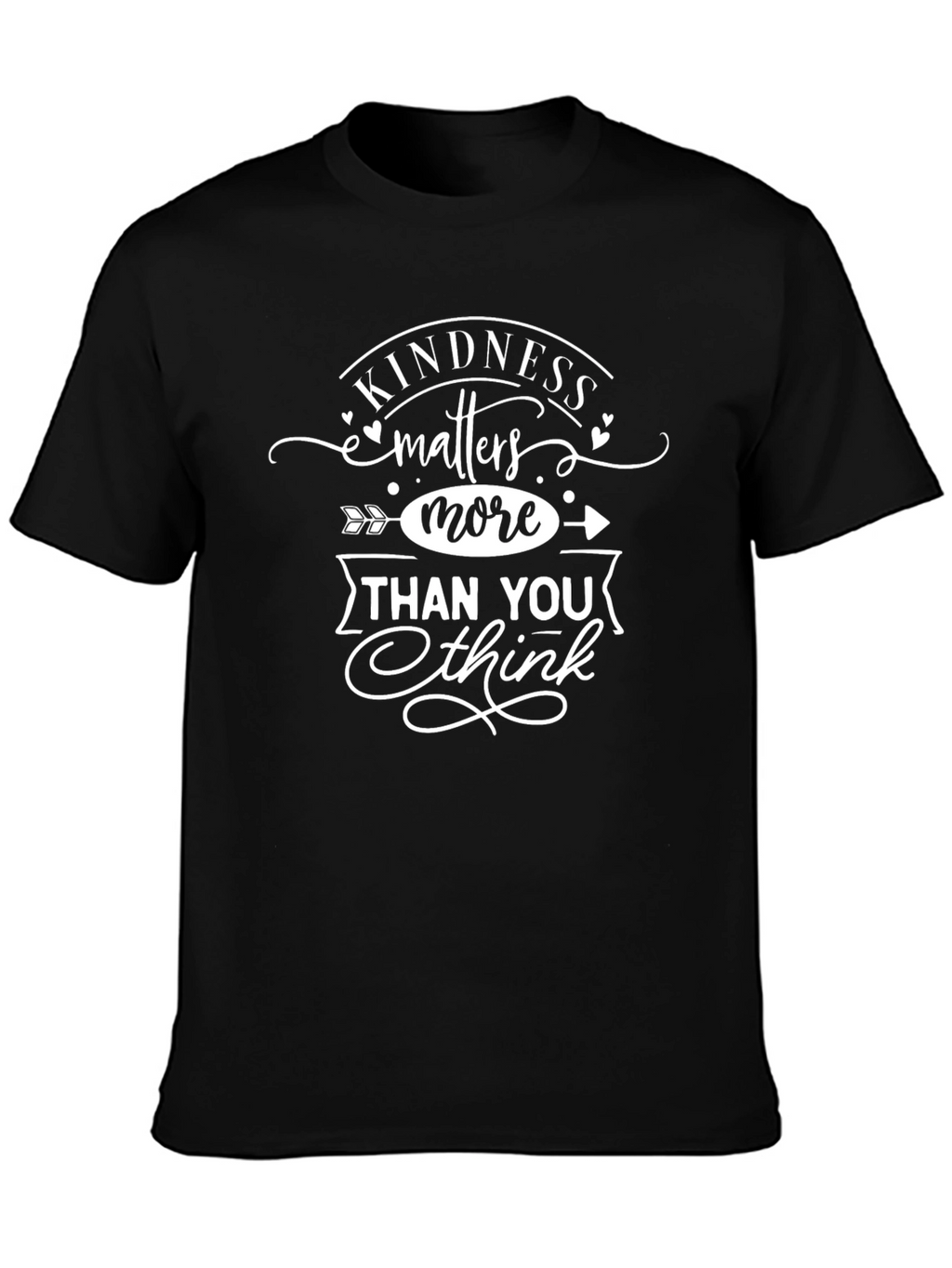Kindness Matters More Black Graphic Tee