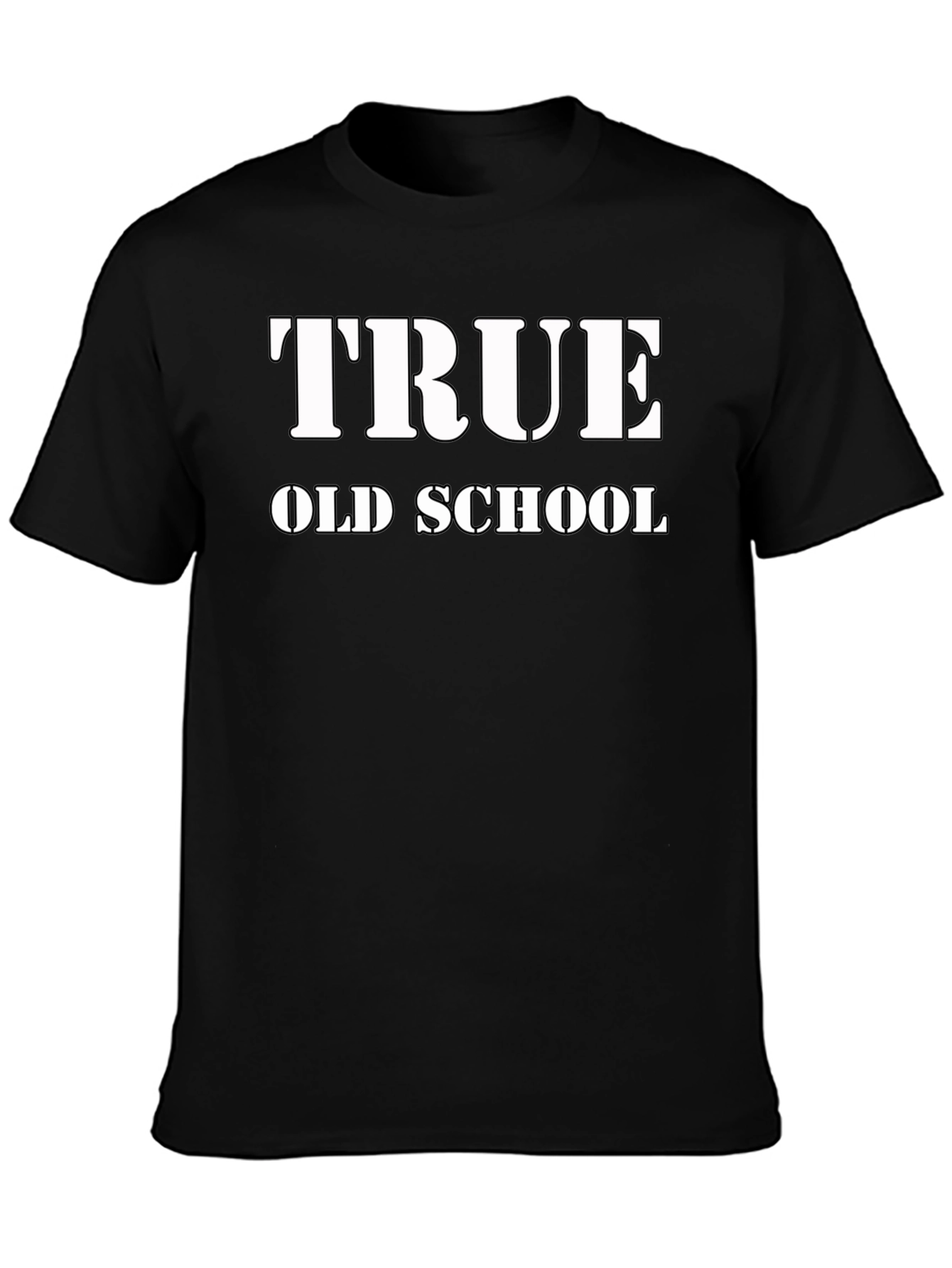 True Old School Black T-Shirt