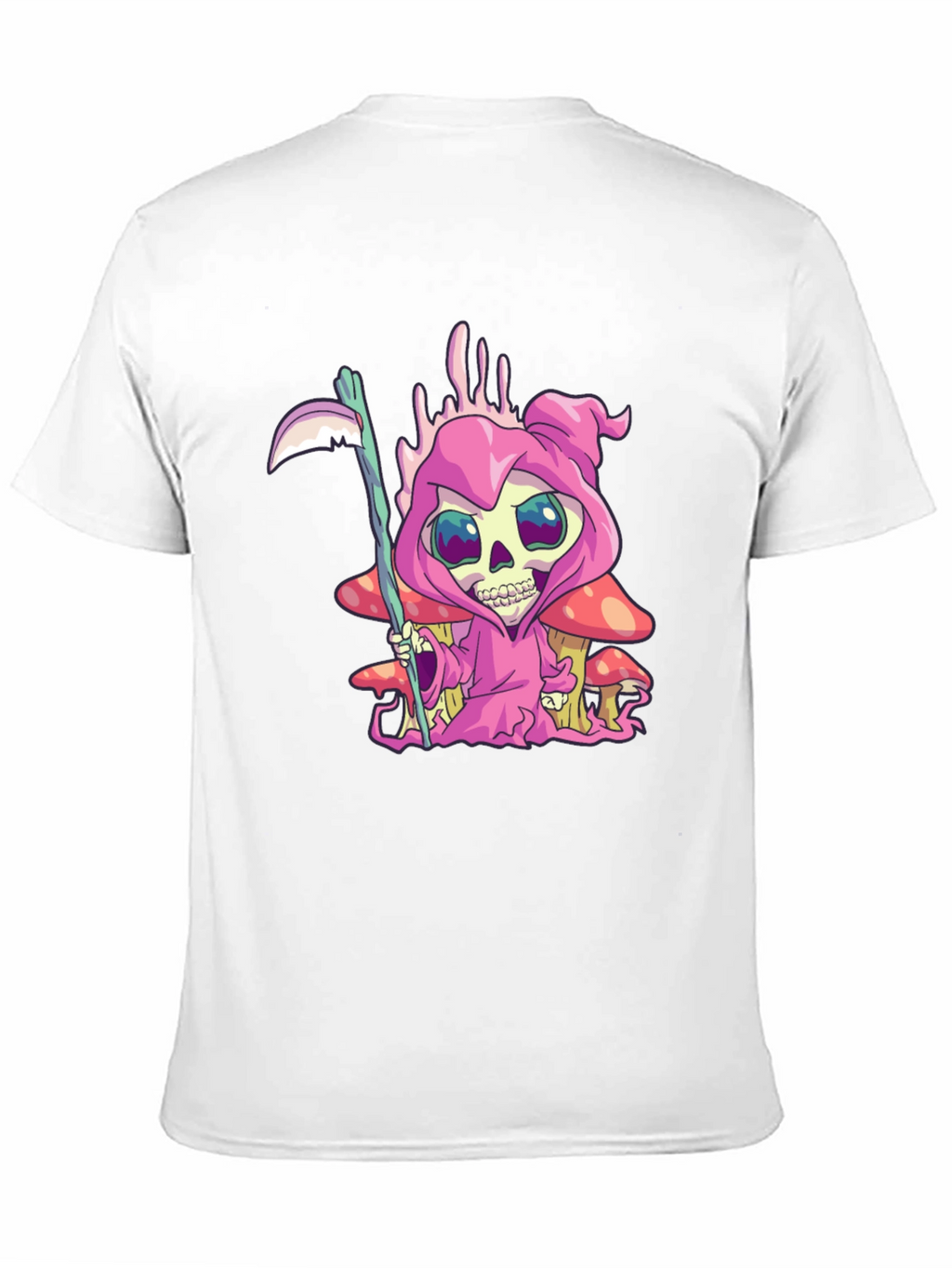 Grim Reaper T-Shirt - Cartoon Skull Design