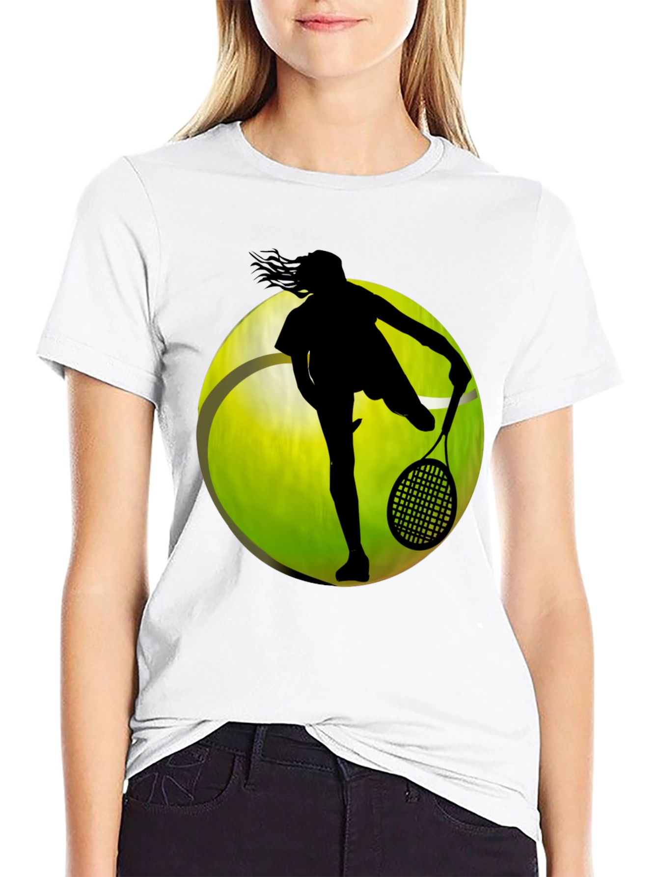 Tennis Player Graphic T-Shirt