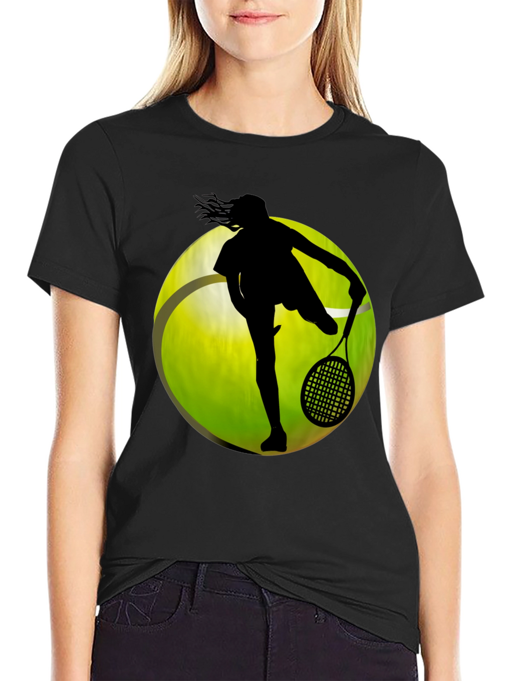 Tennis Player Graphic T-Shirt