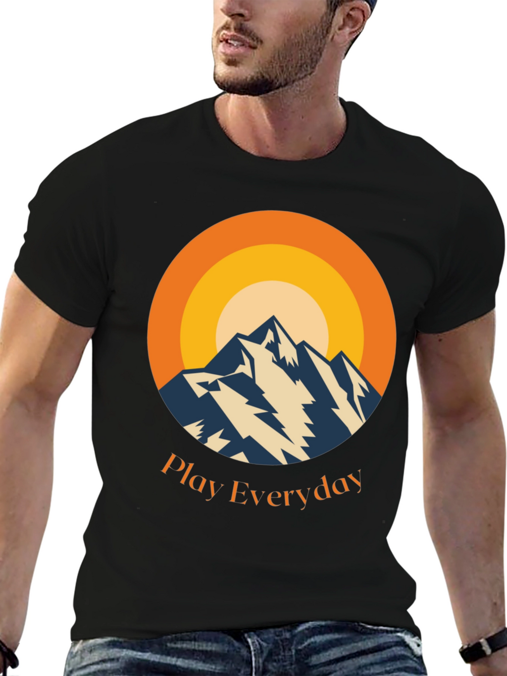 Mountain Sunset Graphic Tee - Play Everyday