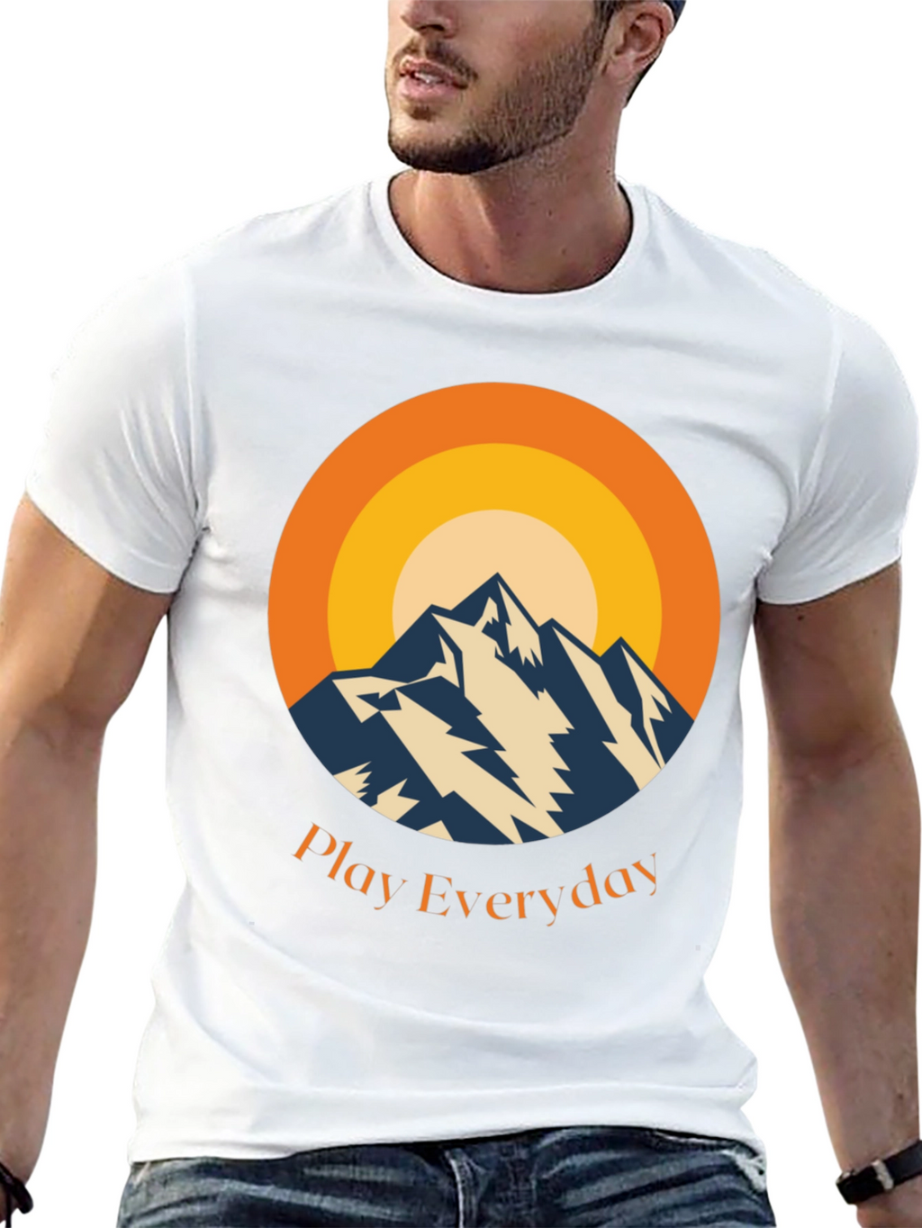 Mountain Sunset Graphic Tee - Play Everyday