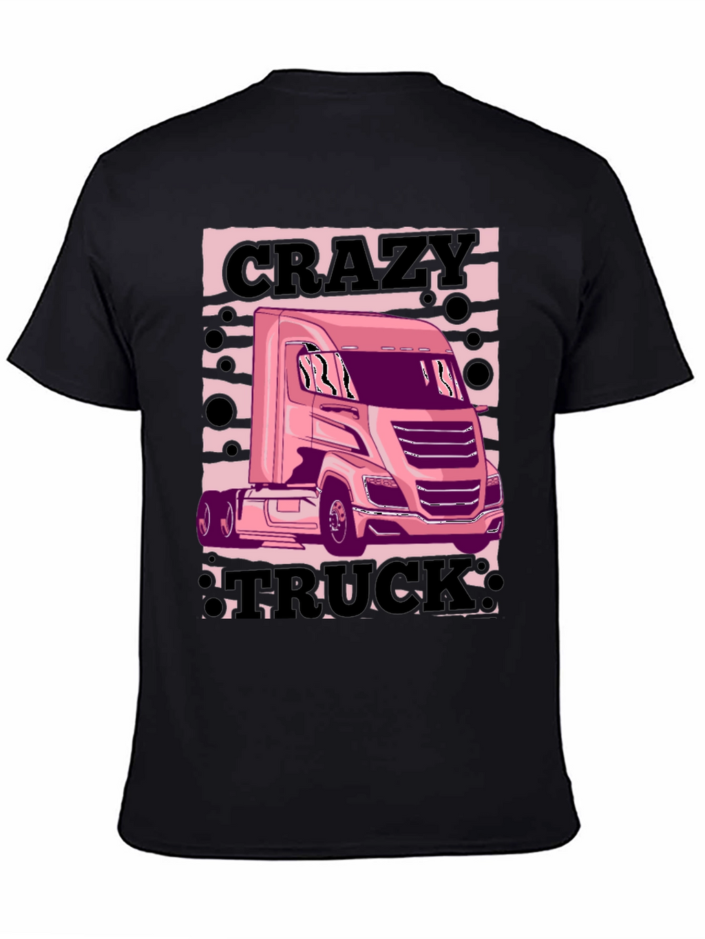 Crazy Truck Black T-Shirt