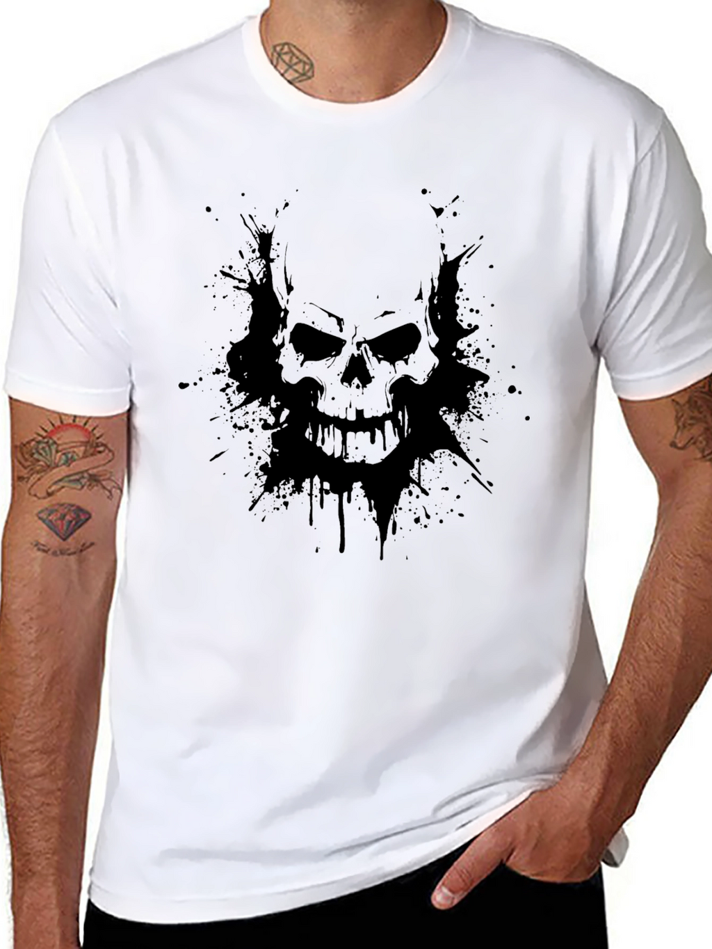 Skull Graphic Black T-Shirt