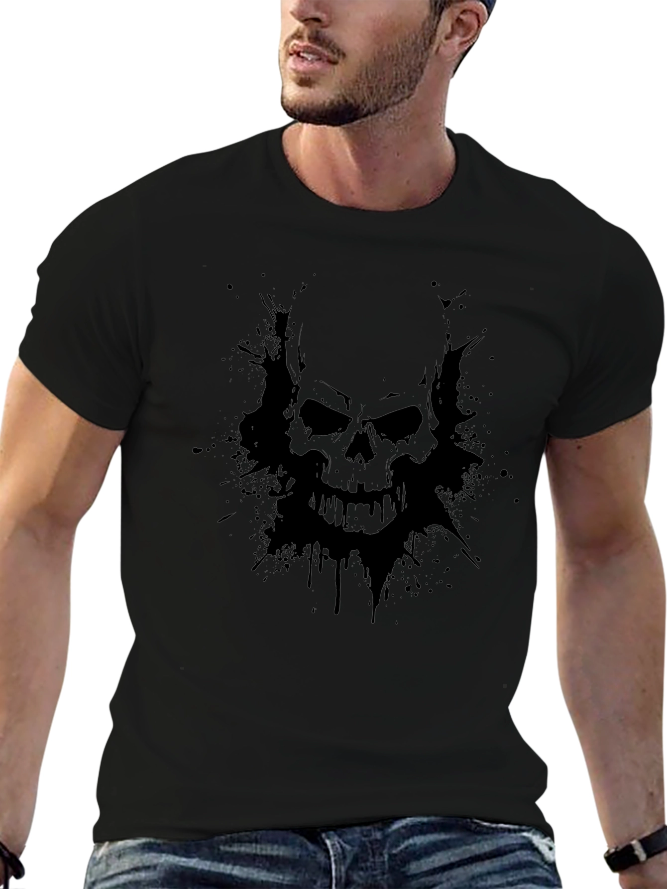 Skull Graphic Black T-Shirt