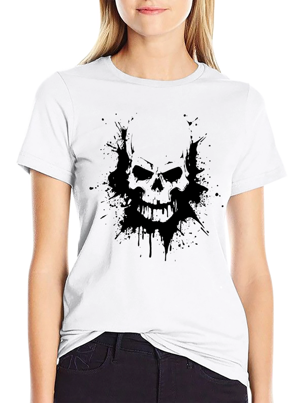 Skull Graphic Black T-Shirt