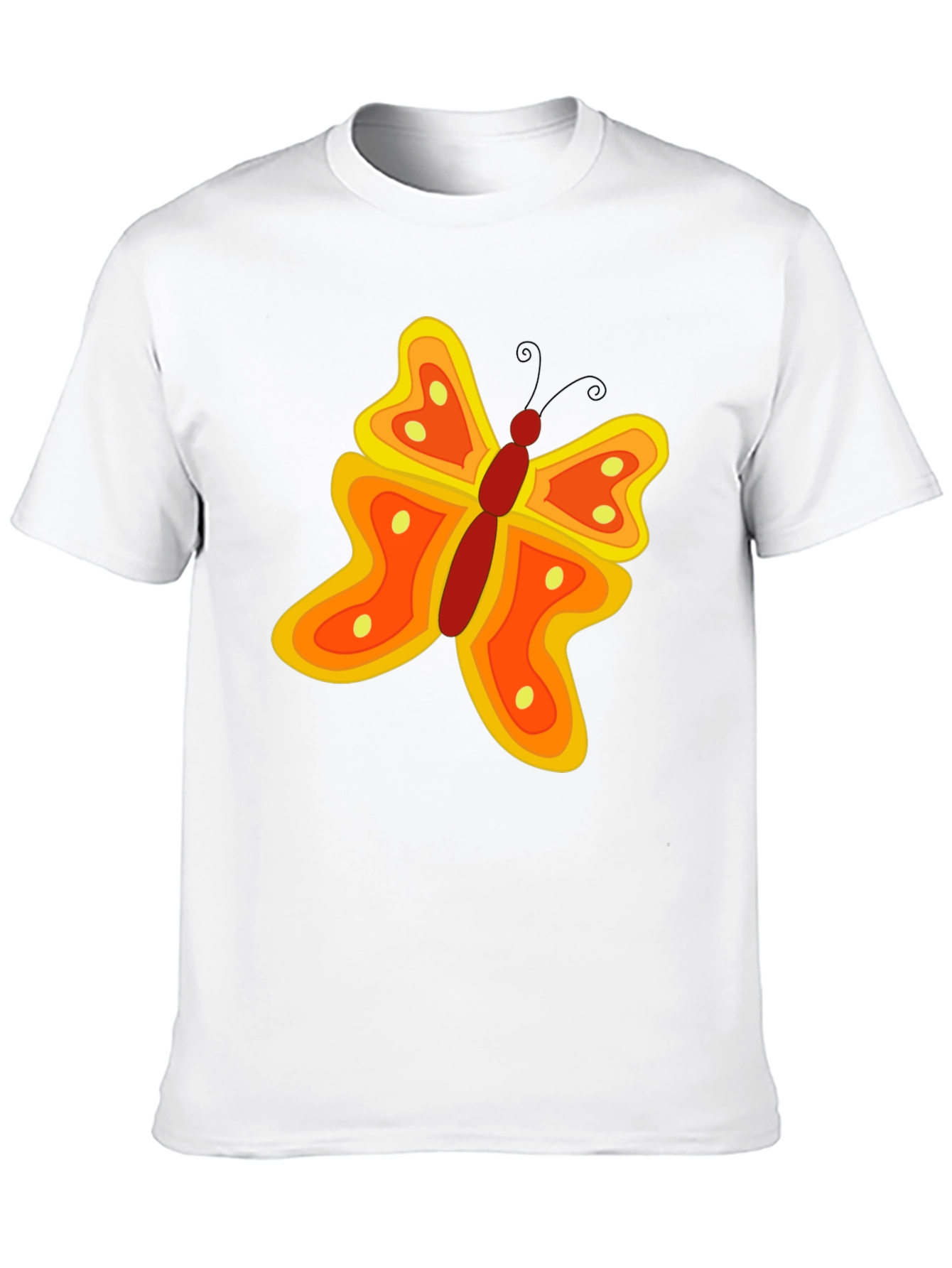Butterfly Graphic Tee - Stylish Mens Black T-Shirt