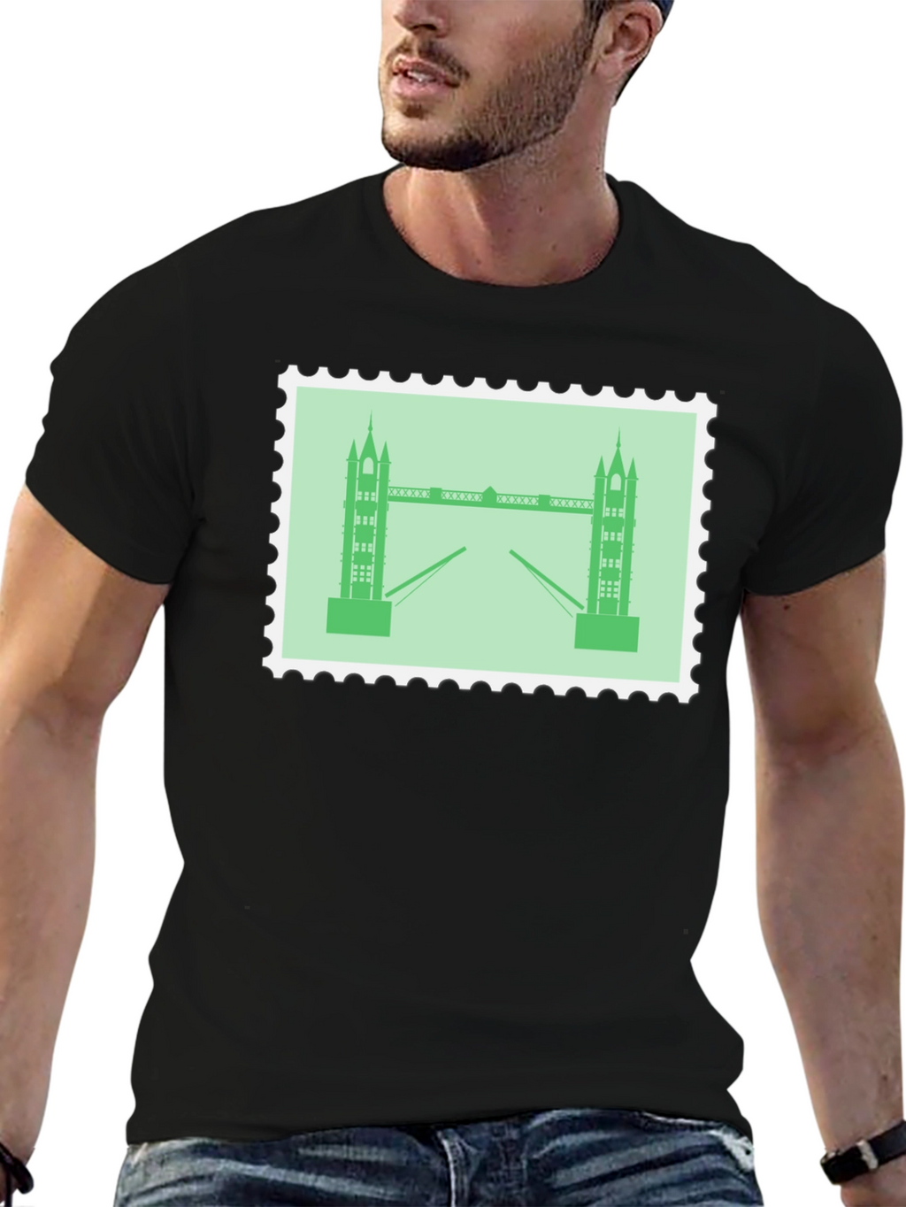 London Bridge Stamp Style Tee