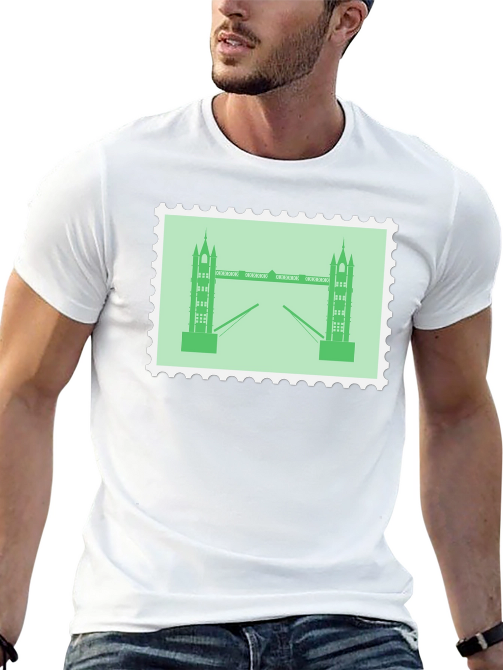 London Bridge Stamp Style Tee