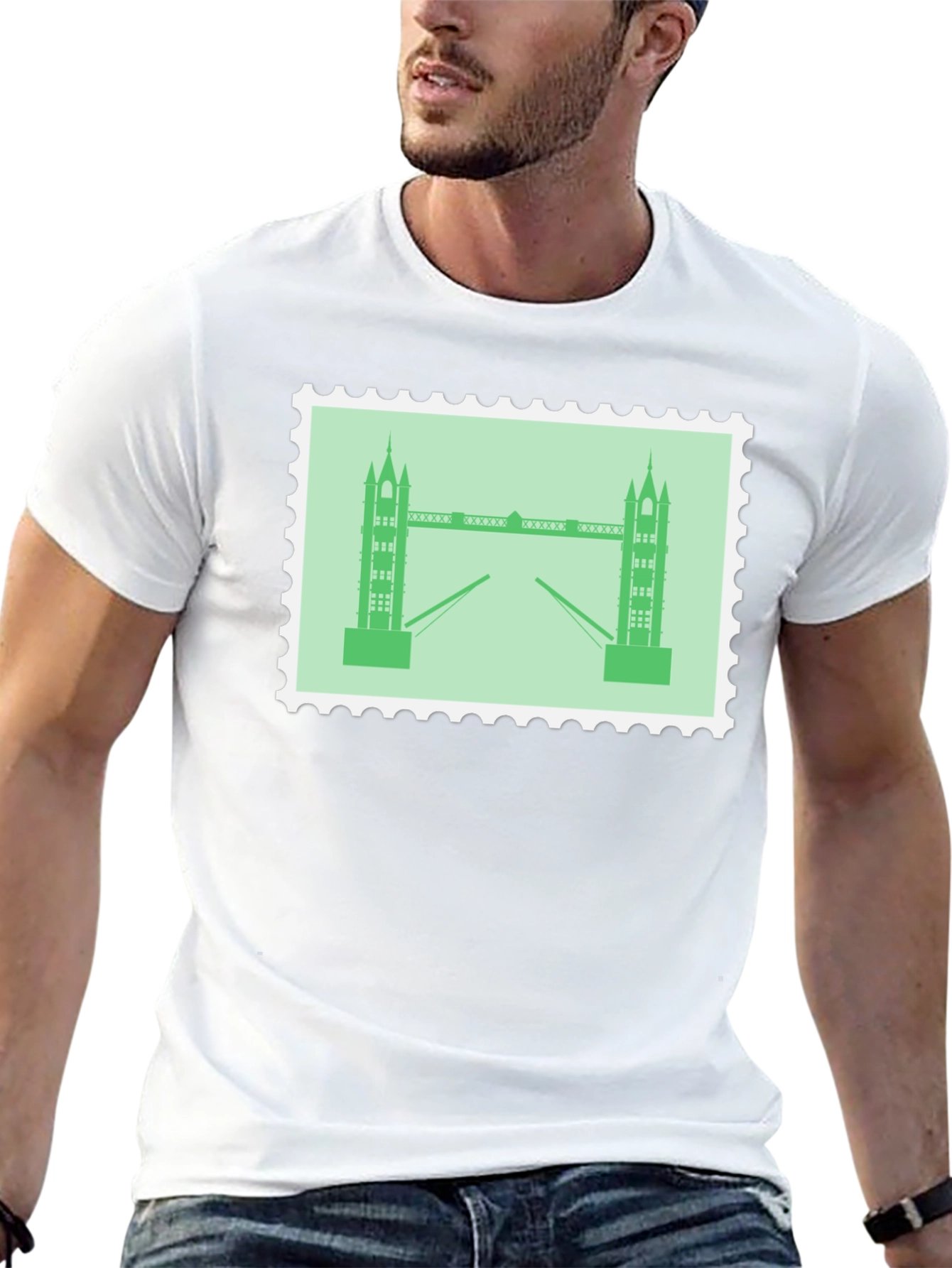London Bridge Stamp Style Tee