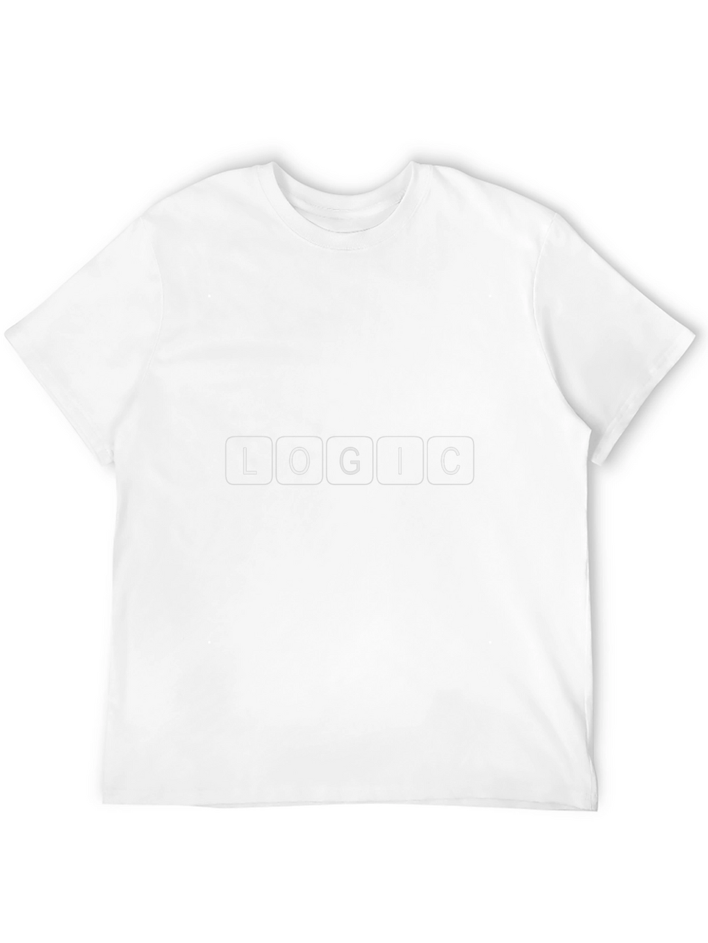 Logic Word T-Shirt - Black Crew Neck Tee