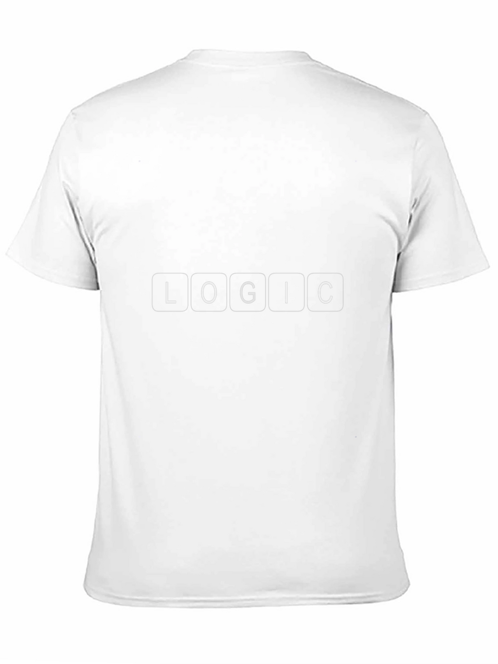 Logic Word T-Shirt - Black Crew Neck Tee