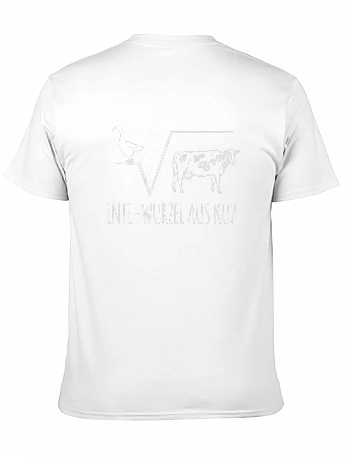 Ente Wurzel Aus Kuh Funny Black T-Shirt