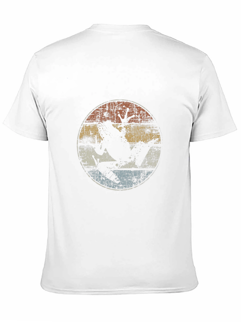 Retro Frog Graphic Tee - Distressed Design
