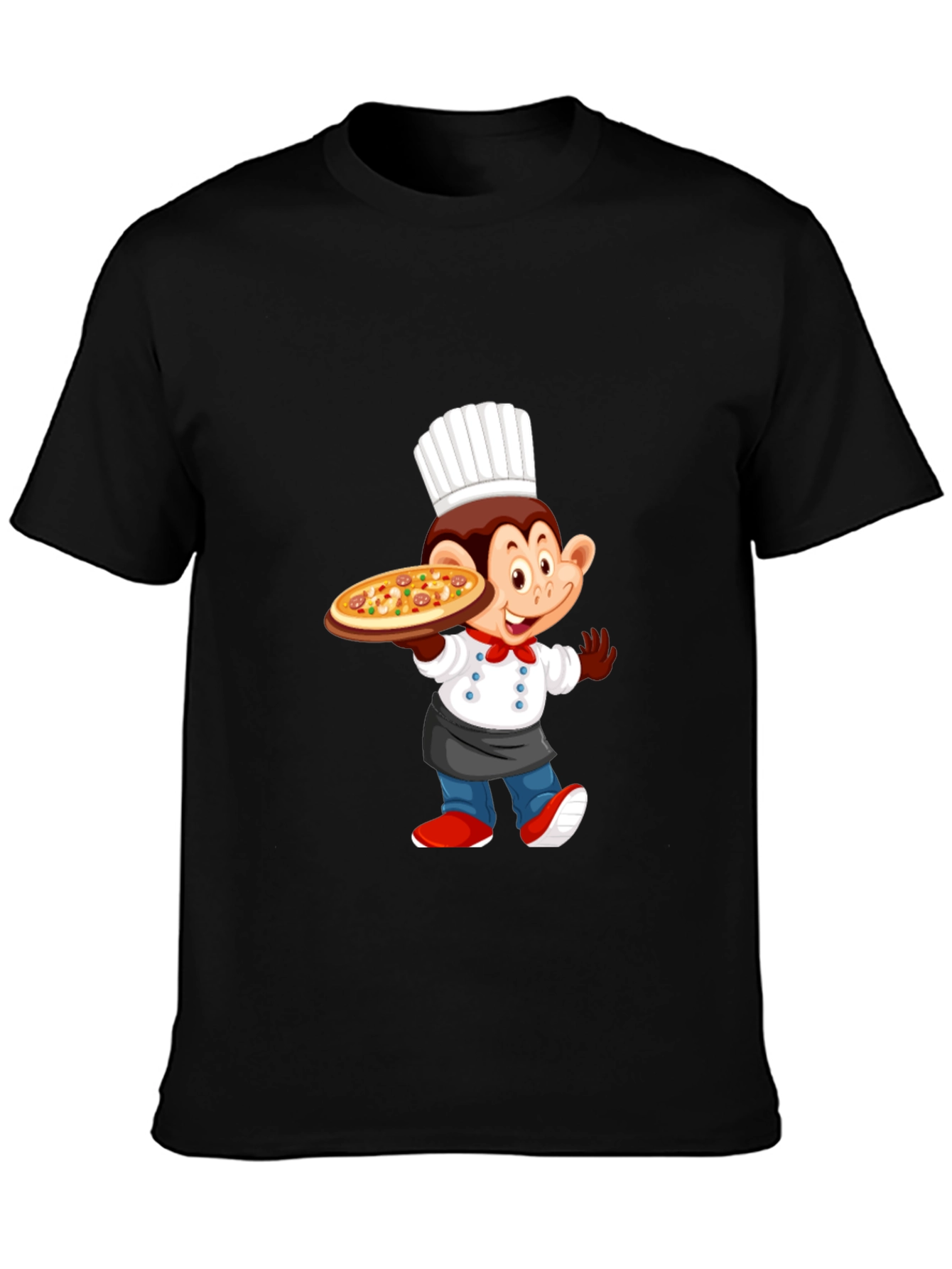 Chef Monkey Pizza T-Shirt