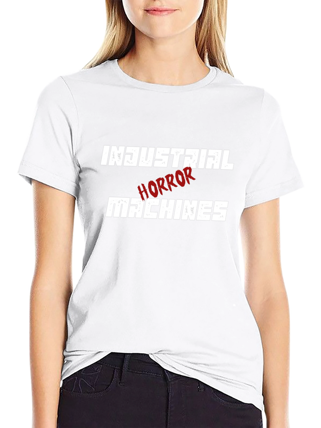 Industrial Horror Machines Black Graphic T-Shirt