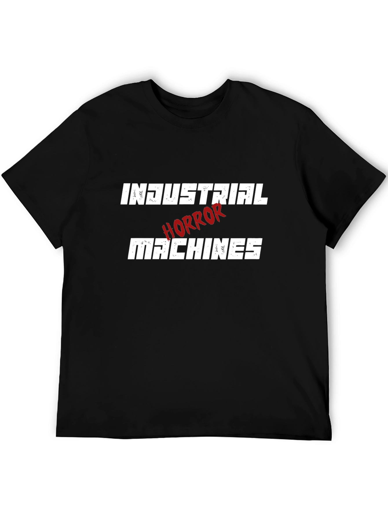 Industrial Horror Machines Black Graphic T-Shirt