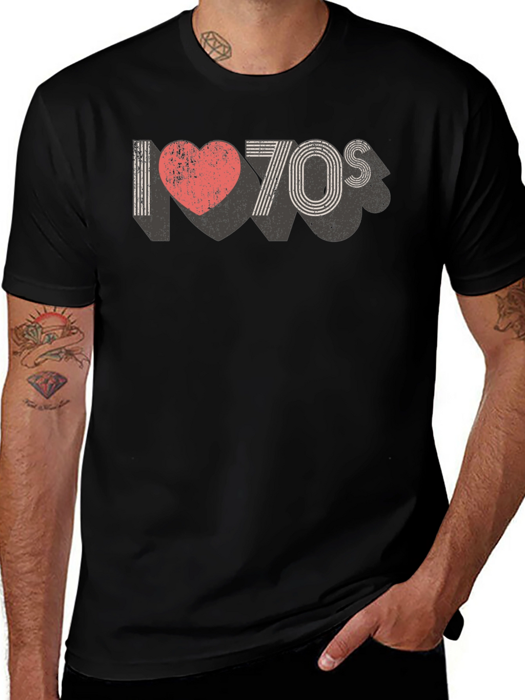 I Love the 70s Graphic Tee - Retro Style