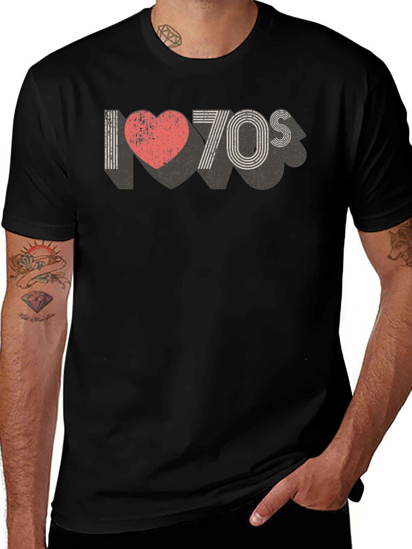 I Love the 70s Graphic Tee - Retro Style