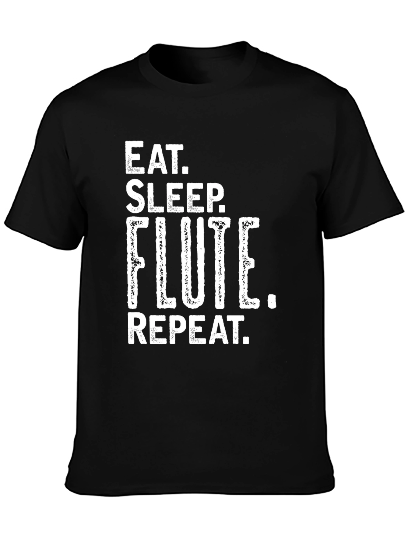 Eat Sleep Flute Repeat Graphic Tee