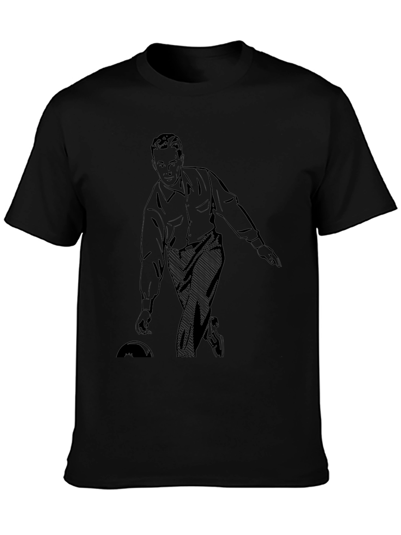 Retro Bowling Graphic Tee - Vintage Style
