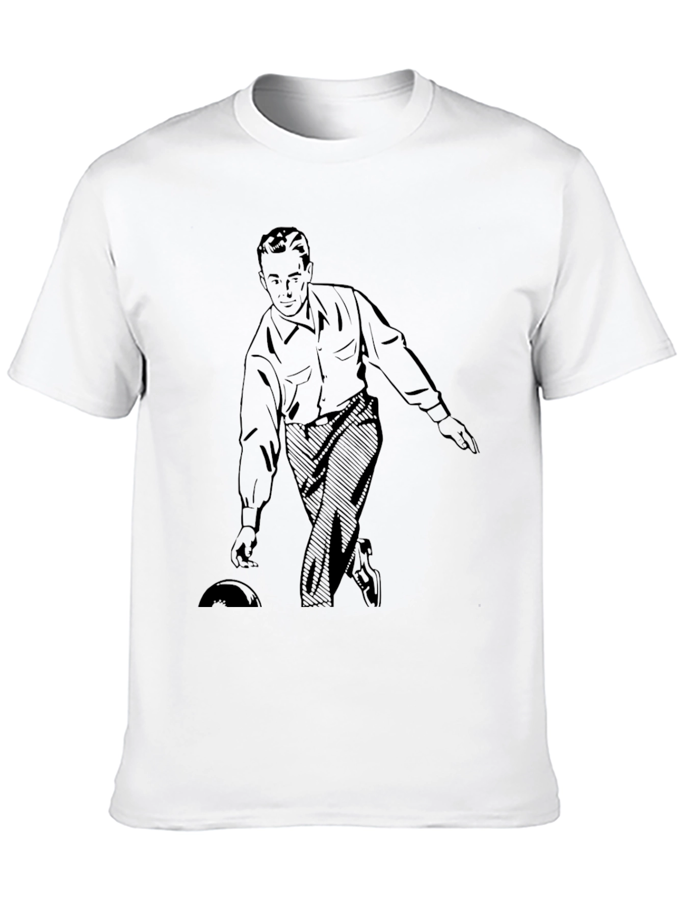 Retro Bowling Graphic Tee - Vintage Style