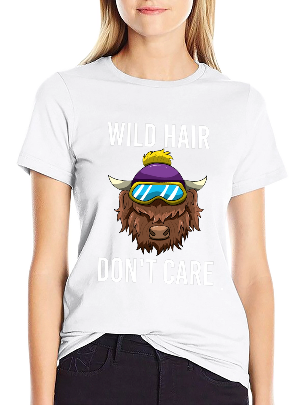 Wild Hair Dont Care Graphic Tee