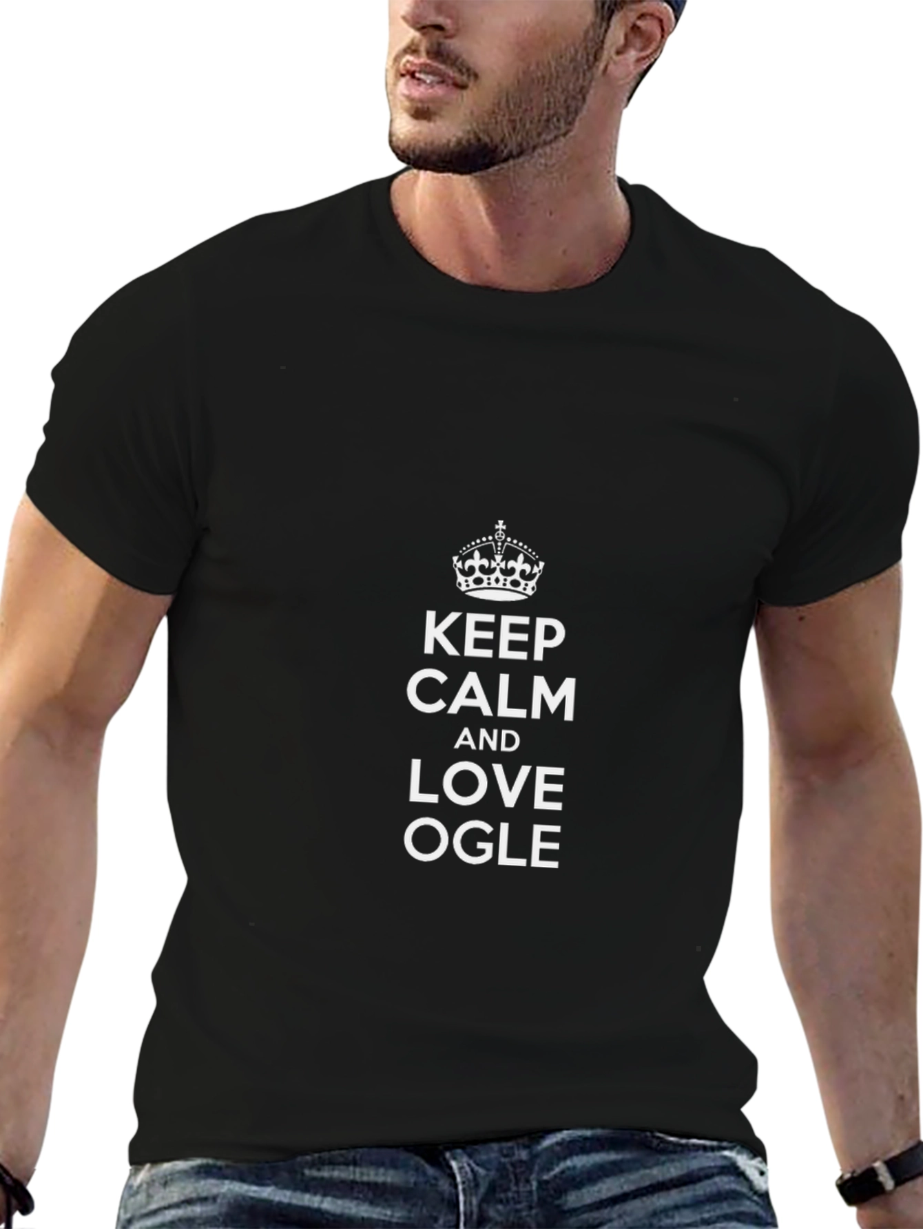 Keep Calm and Love Ogle Black T-Shirt