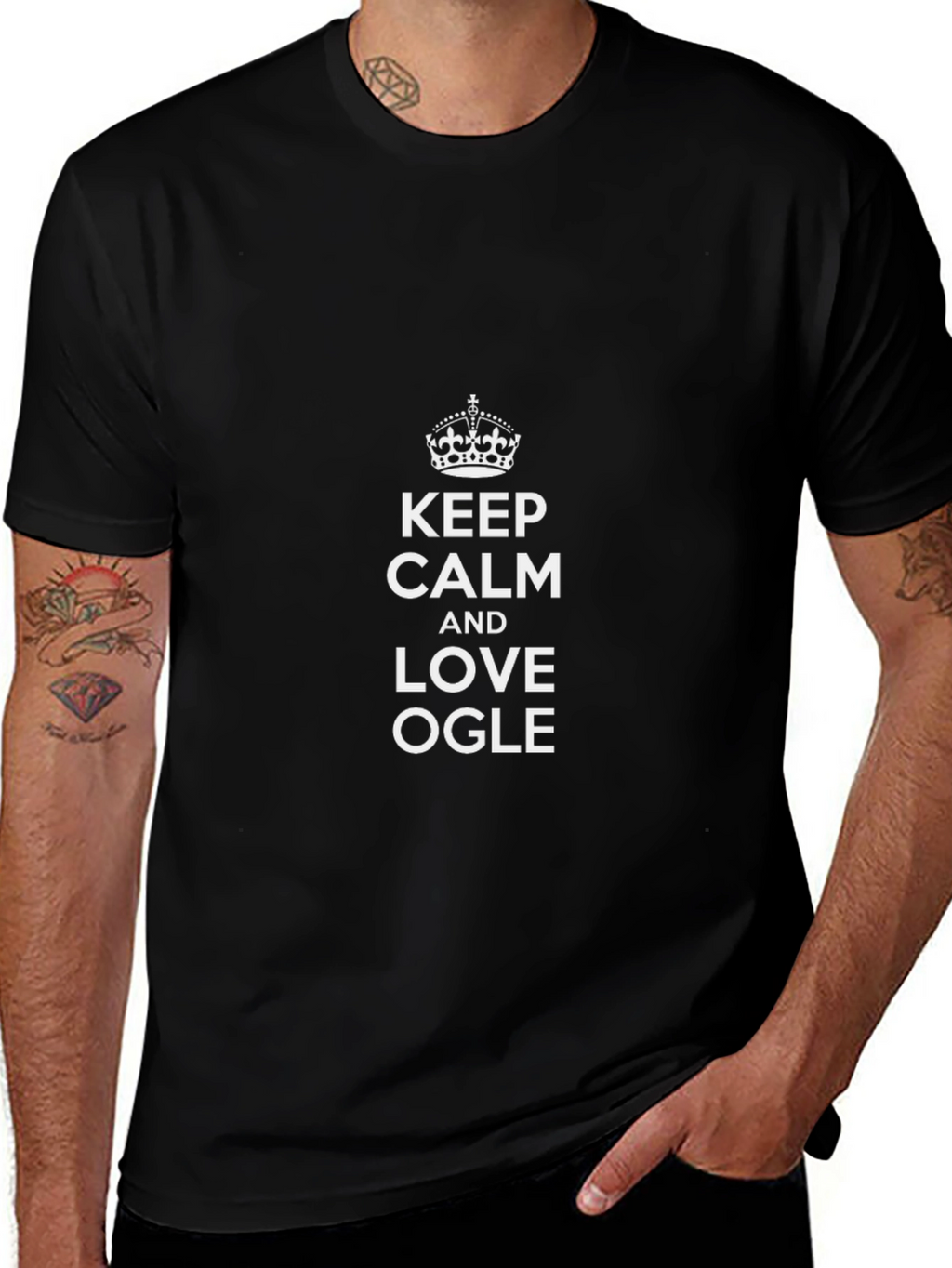 Keep Calm and Love Ogle Black T-Shirt