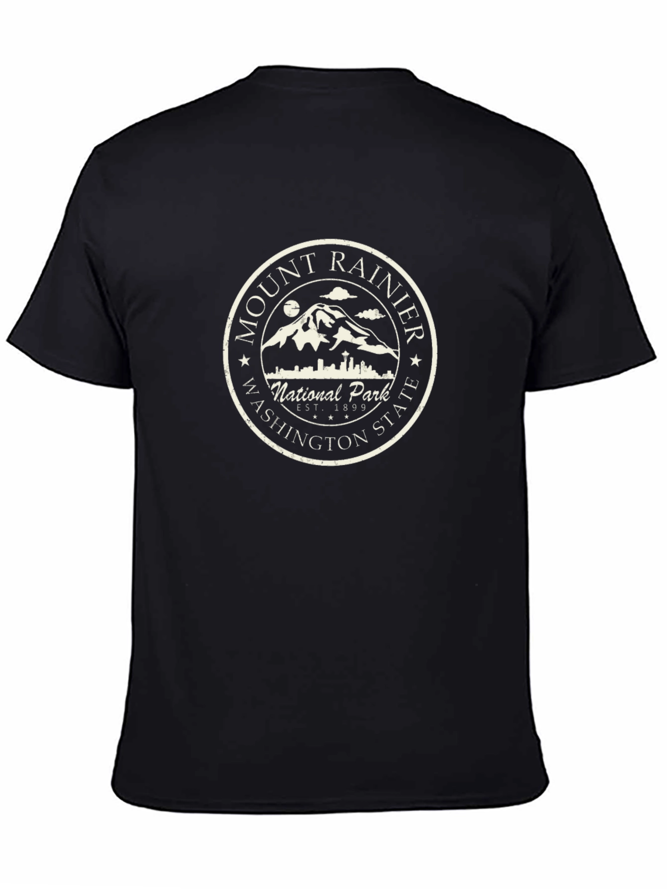 Mount Rainier National Park Graphic Tee - Black