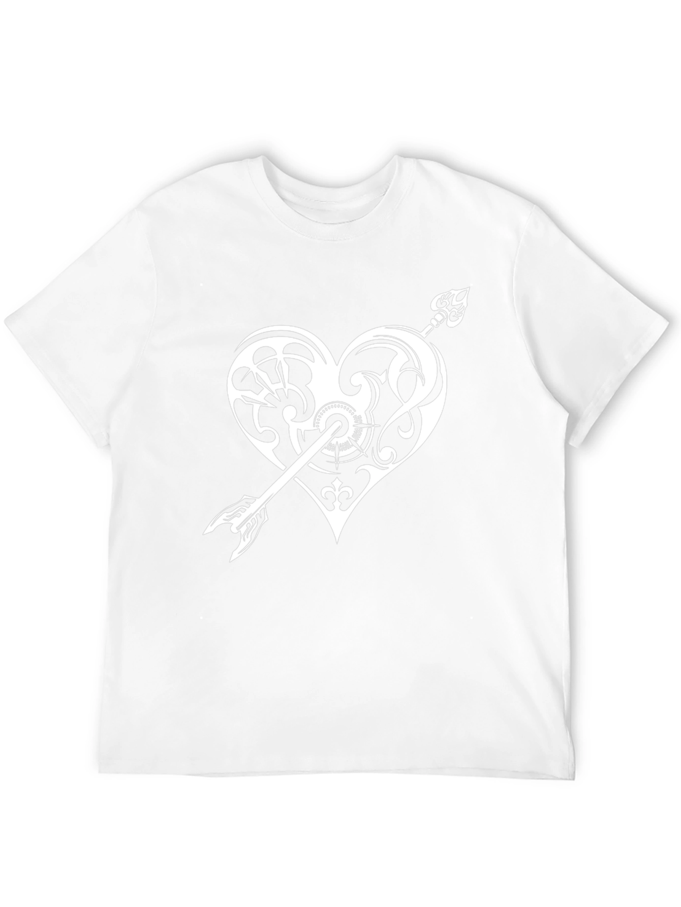 Heart Arrow Graphic Print Tee - Black