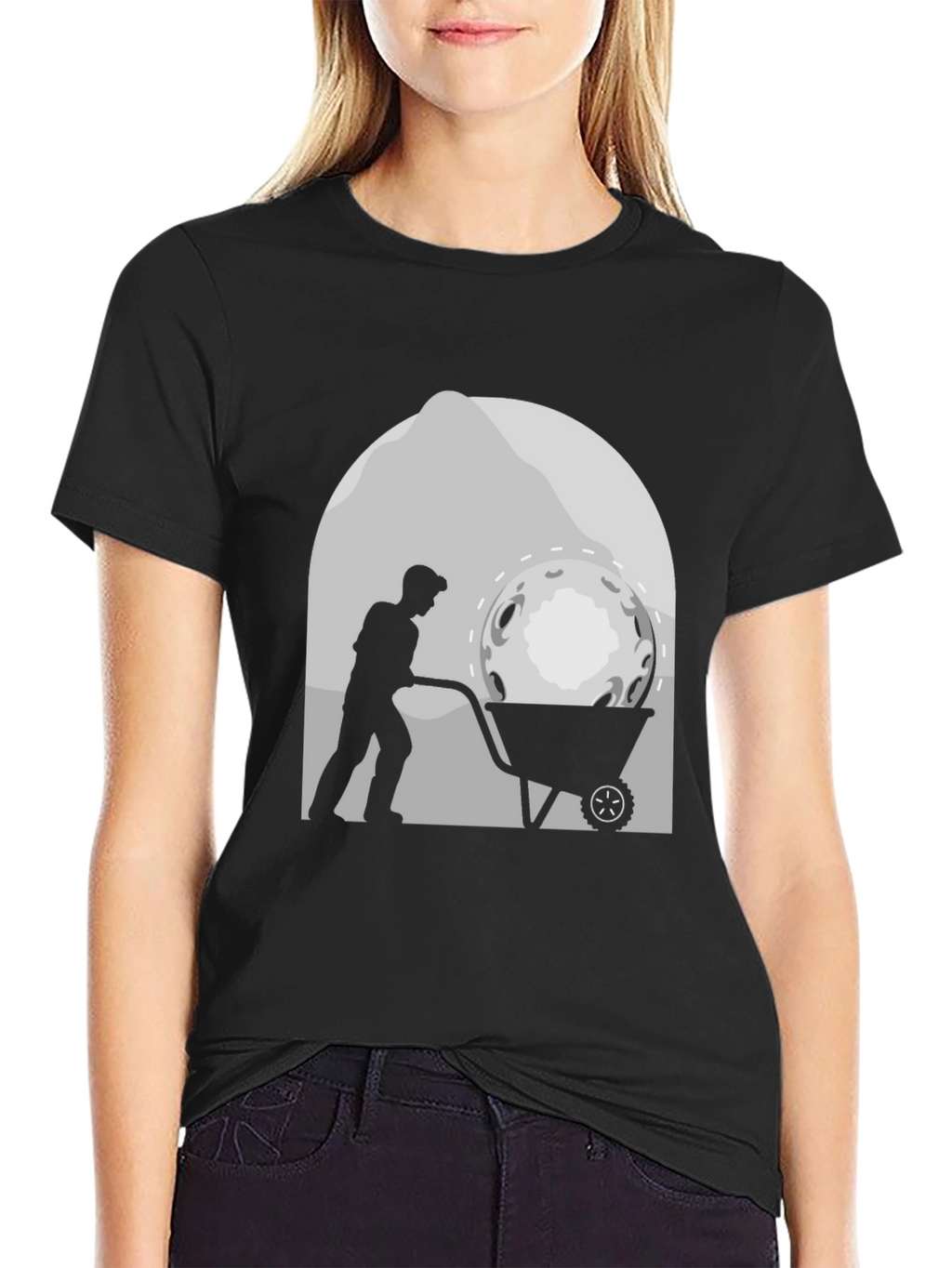 Lunar Miner T-Shirt - Novelty Graphic Tee