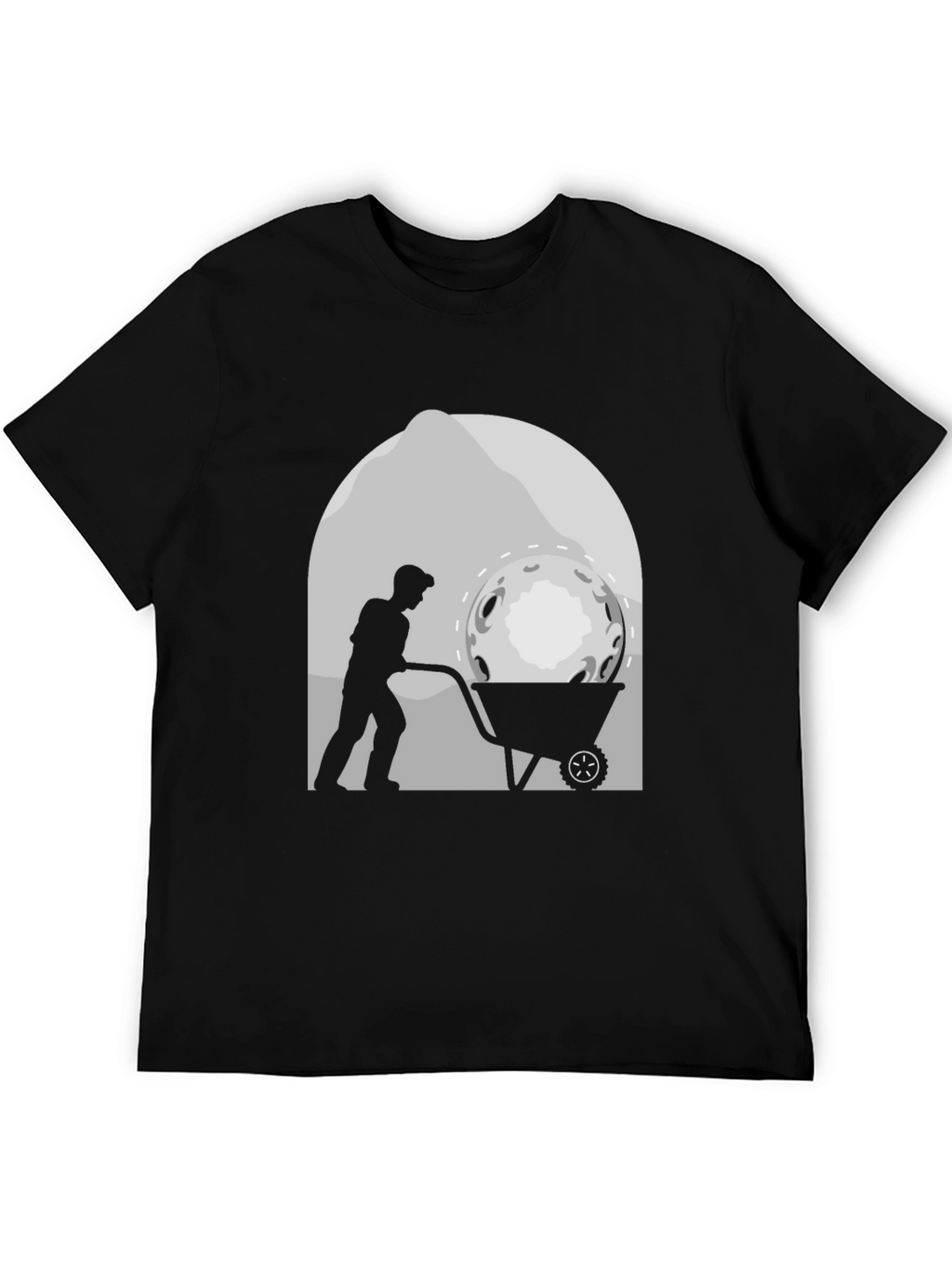 Lunar Miner T-Shirt - Novelty Graphic Tee