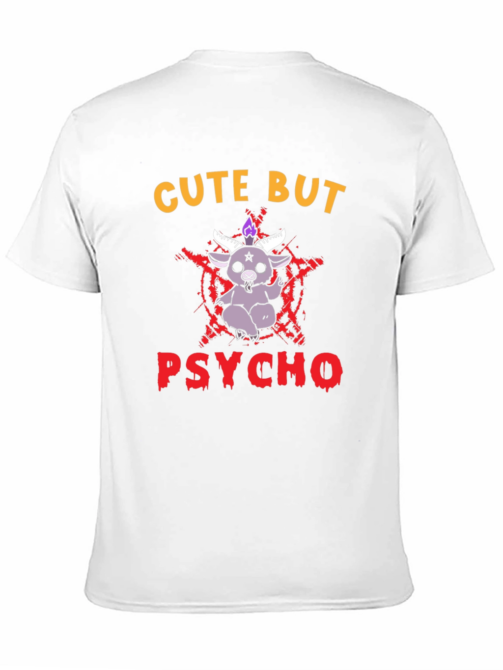Cute But Psycho T-Shirt - Baphomet Graphic Tee