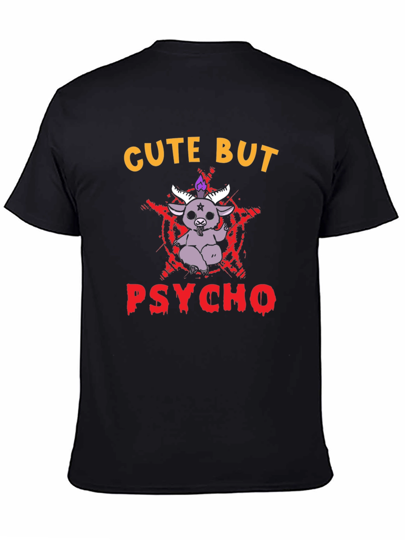 Cute But Psycho T-Shirt - Baphomet Graphic Tee