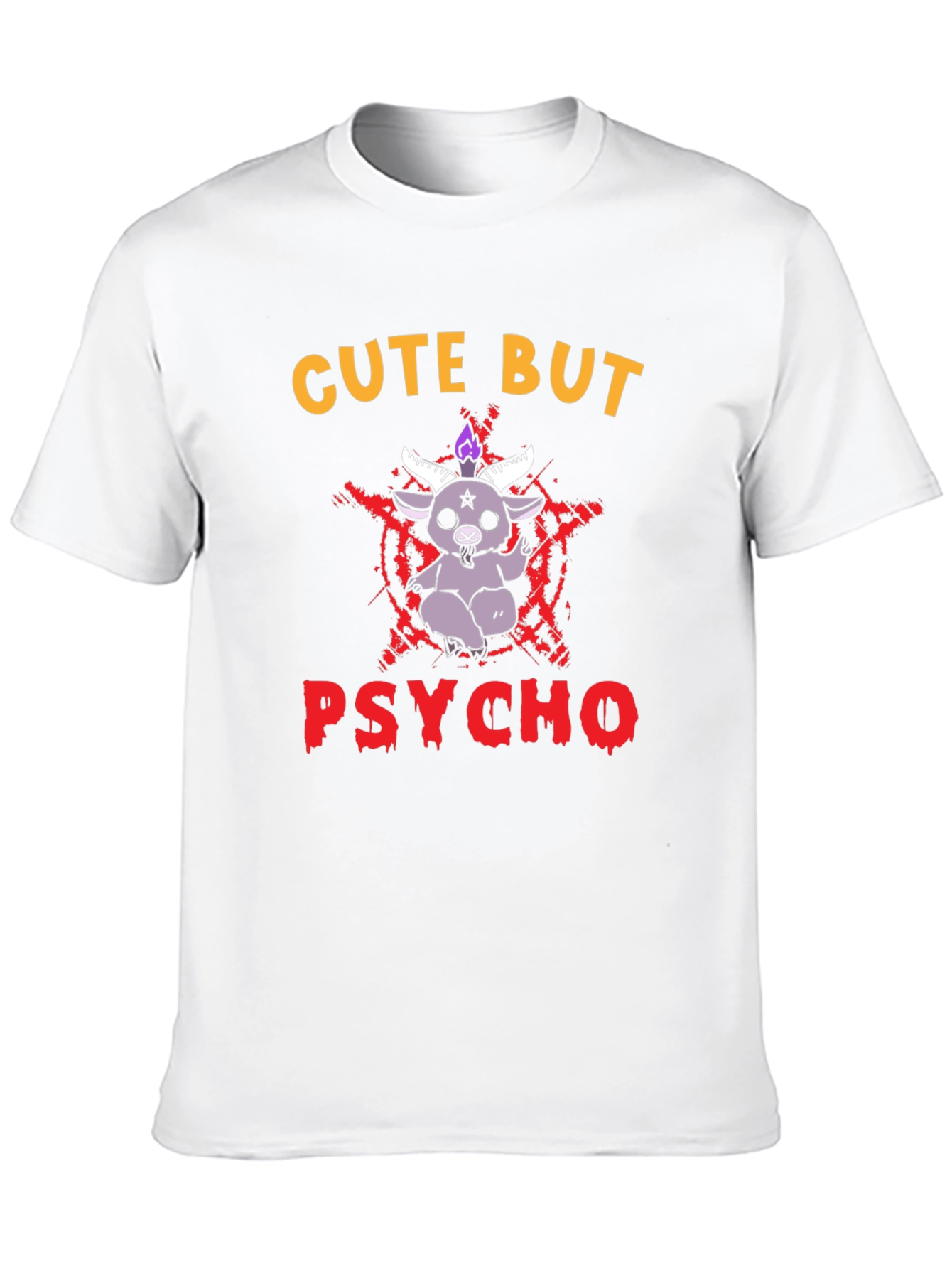 Cute But Psycho T-Shirt - Baphomet Graphic Tee