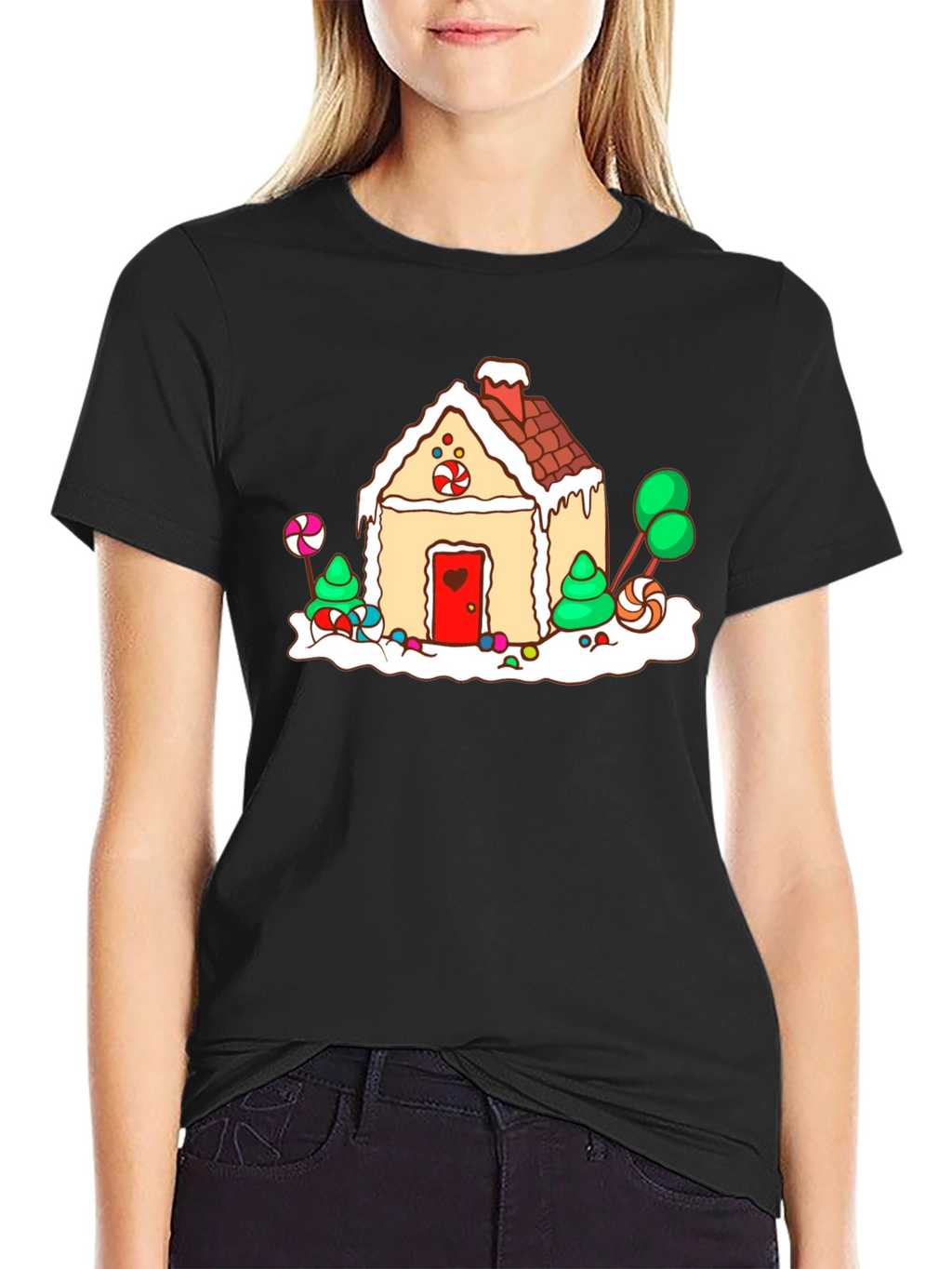 Gingerbread House T-Shirt - Holiday Festive Design