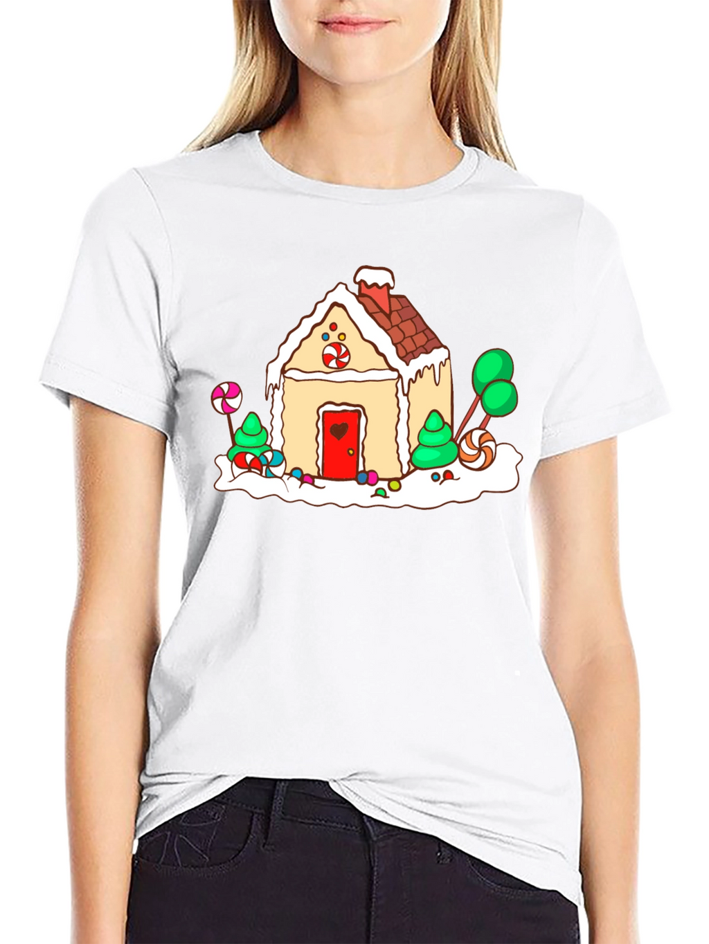 Gingerbread House T-Shirt - Holiday Festive Design