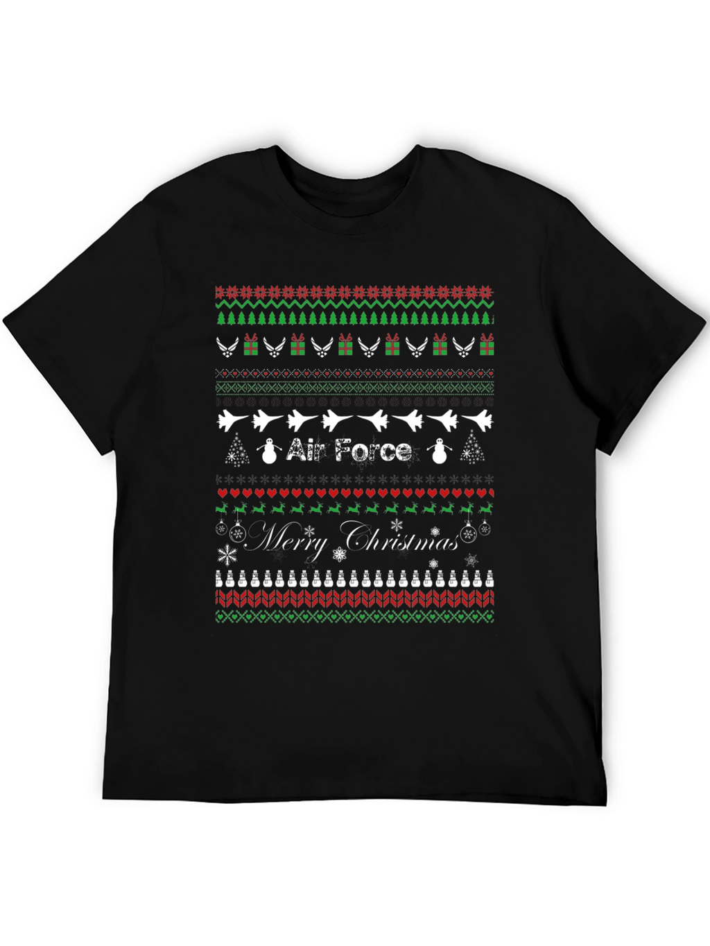 Air Force Ugly Christmas Sweater T-Shirt